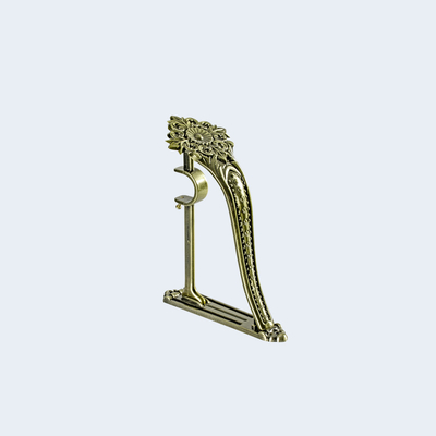 Flexible Length Pipe Curtain Rods End Finial Hardware Metal Curtain Pole Head