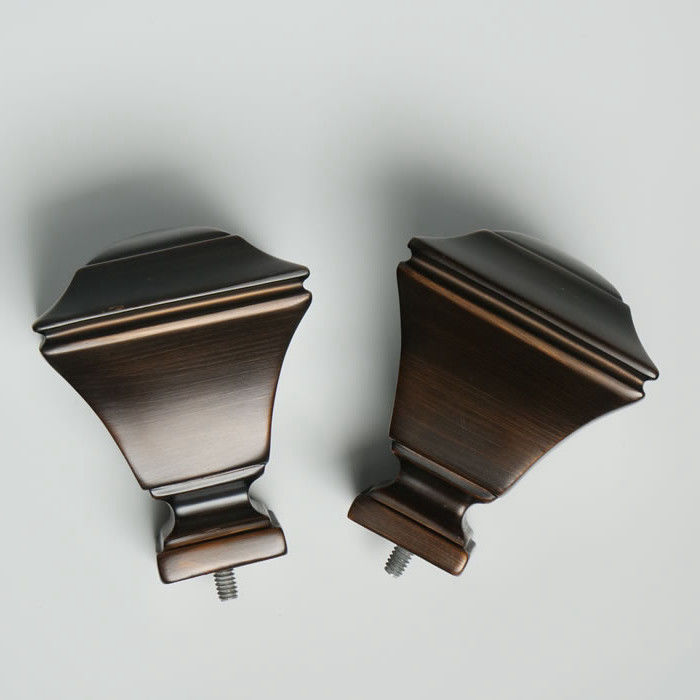 KIEI EP1018 Curtain Finial Pole Hot Sale Luxury Adjustable Simple Style Hardware Precision Manufacturing